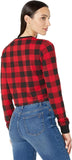 Tommy Jeans Womens Buffalo Plaid French Terry Sweatshirt T2IHHEIF