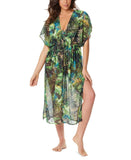 Beyond Control Women's Beyond Lopez Printed Slit Swim Cover-Up Dress LXBL22C02