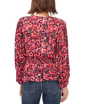 Vince Camuto Printed Peplum Blouse 9161107