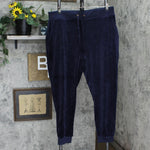 White Mark Womens Velour Knit Pants 16531f102530e7 Navy Blue 2XL