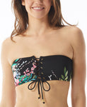 Vince Camuto Women's Printed Tie Bandeau Bikini Top V05729-001