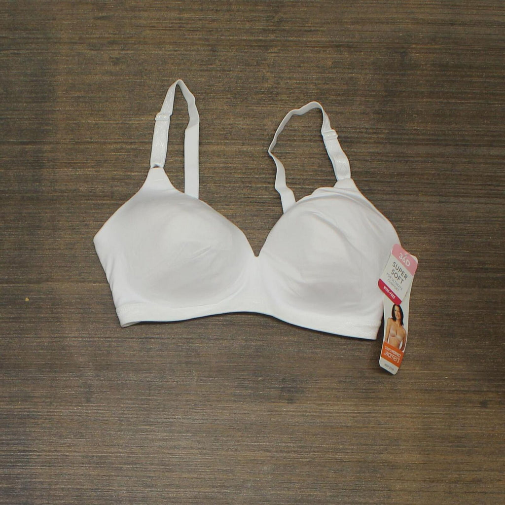 Simply Perfect by Warner's Women's Supersoft Wirefree Bra RM1691T - 36B  White