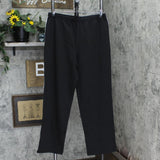 Unbranded Womens Vintage Open Bottom Cotton Fleece Sweatpants with Trim 400094