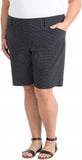 Hilary Radley Womens Midweight Mid Rise Pull On Bermuda Short 1364095