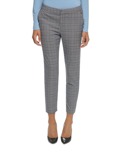 Tommy Hilfiger Women's Plaid Straight-Leg Ankle Pants H2NPZ543