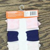 Yoga Sprout Baby Girls 5 Pack Cotton Headbands Navy Moroccan Blue 0-24 Month