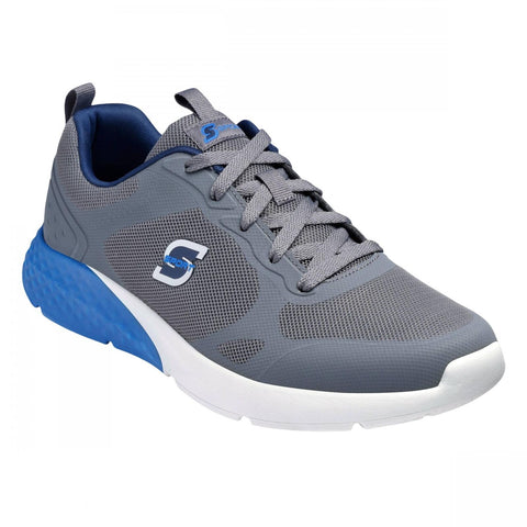 S Sport By Skechers Mens Troy Lace Up Sneakers 88421365 Gray / Blue 12