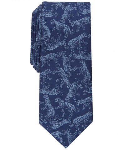 Bar III Men's Leopard Solid Skinny Tie 13C1-3020