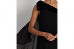 Lauren Ralph Lauren Women's Georgette One-Shoulder Dress 253808477001 Black 6