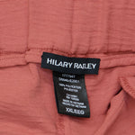 Hilary Radley Womens Wide Leg Crinkle Pants With Elastic Waistband 1777947