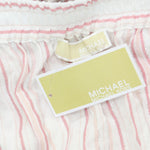 Michael by Michael Kors Metallic Striped One Shoulder Jumpsuit MS280Y94LZ