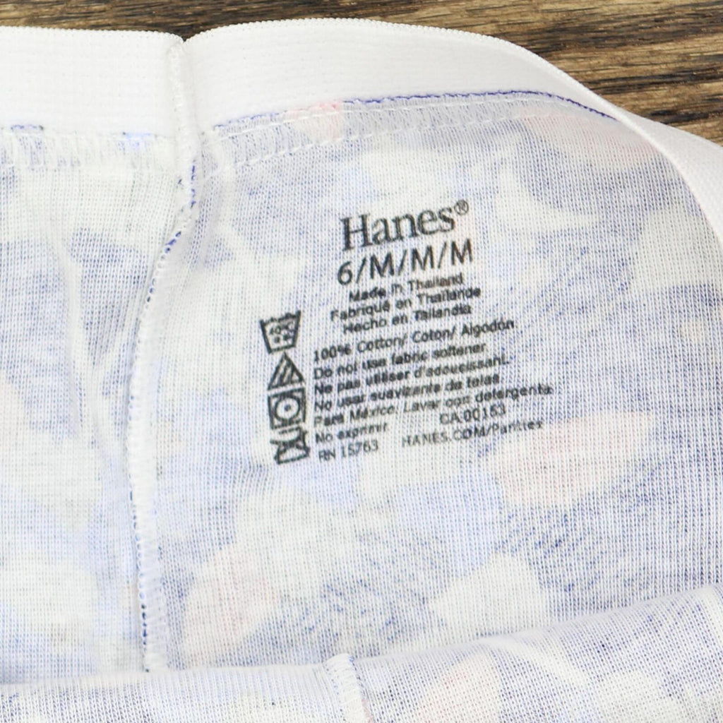 Hanes Women's Cotton Boy Brief Panties 6-Pack - P649SC 