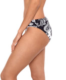 Lauren Ralph Lauren Graphic Paisley Hipster Bikini Black White 8 20145052