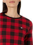 Tommy Jeans Womens Buffalo Plaid French Terry Sweatshirt T2IHHEIF