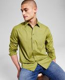 And Now This Men's Poplin Long-Sleeve Button-Up Shirt PA5007SY43