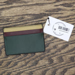 Bespoke Men's Colorblocked Nappa Leather Card Case 6BA9-3006