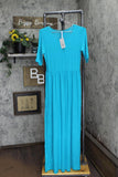 Azules Womens Knit Lightweight Maxi Unlined Dress ADL8211RS