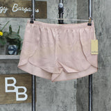 Upwest Womens Surplice Sleep Shorts Blush Pink Brown M