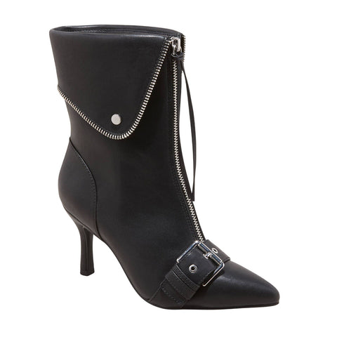 A New Day Womens Mickey Point Toe Moto Ankle Boots 90974111 Black 7.5M