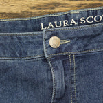 Laura Scott Womens Classic Slim Fit Mid Rise Jeans S23554-2