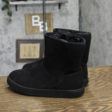 Cat & Jack Girls Holland Zipper Shearling Style Boots 88435448 Black 4