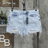 [blanknyc] Luxury Clothing Denim Jean Shorts with Pockets Acid Trip Blue 30