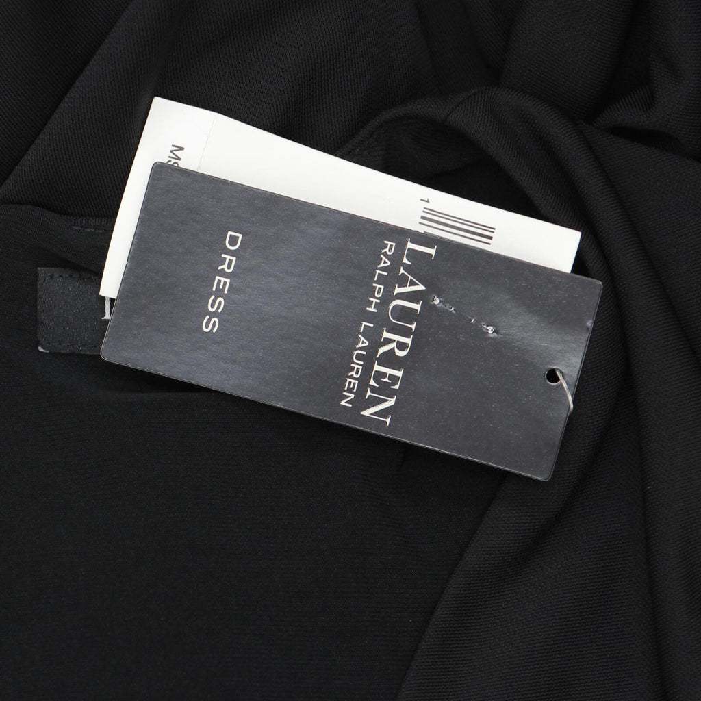 Lauren Ralph Lauren Women's Nadira Jersey Front Twist Dress (2, Black)
