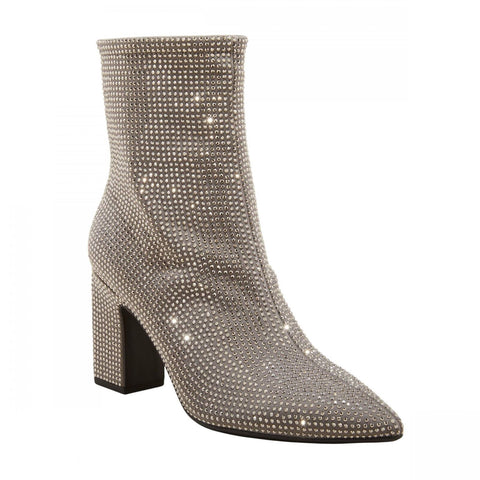 A New Day Womens Cassidy Rhinestone Ankle Boots 91636630 Silver Gray 7M