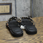 A New Day Womens Sharon Stud Slide Sandals 89998585 Black 8.5M