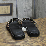 A New Day Womens Sharon Stud Slide Sandals 89998585 Black 8.5M