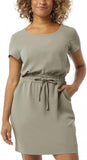 32 Degrees Womens Ladies Soft Twill Drawstring Dress 1748960