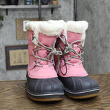 Cat & Jack Girls Faux Fur Kit Winter Boots AEX51 Pink 6