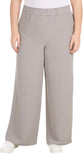 Hilary Radley Womens Wide Leg Crinkle Pants With Elastic Waistband 1777947