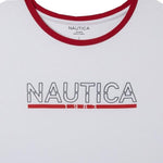 Nautica Women's Ladies USA Graphic T-Shirt Tee 1782652