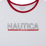 Nautica Women's Ladies USA Graphic T-Shirt Tee 1782652