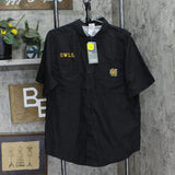 Pro Edge Mens Kennesaw State Owls Button Up Short Sleeve Mesh Lined Shirt