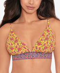 Skinny Dippers Isabelle Bridgette Bikini Top Women's Swimsuit Isabelle Yellow L