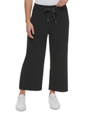 Calvin Klein Women's Satin Drawstring Sweatpants M2XFS829 Black XS