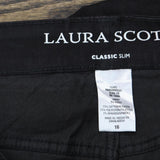 Laura Scott Womens Classic Slim Fit Mid Rise Jeans S23554-2