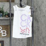 Calvin Klein Girls Performance Tank Top White Cut Out 8-10