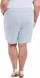 Hilary Radley Womens Midweight Mid Rise Pull On Bermuda Short 1364095