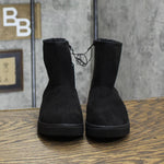 Cat & Jack Girls Holland Zipper Shearling Style Boots 88435448 Black 13