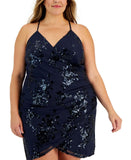 Speechless Womens Trendy Plus Size Sequined Tulip-Skirt Dress D91831WTE20