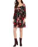 Tahari Asl Women's Floral-Print Chiffon Empire-Waist Dress 2AM239-T2