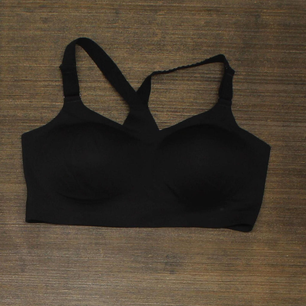 Womens All in Motion High Support Bonded Sports Bra Black Size Small 32A to  34B