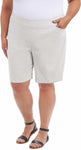 Hilary Radley Womens Midweight Mid Rise Pull On Bermuda Short 1364095