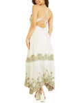 Guess Women's Alana Embroidered Halter Maxi Dress W2YK22WEPJ0