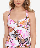 Salt + Cove Women's Tropic Time Printed V-Wire Tankini Top 805132