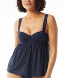 Michael by Michael Kors Women's Baby Doll Tankini Top MM2J022