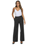 Calvin Klein Women's Pinstripe Wide-Leg Pants S36P6011